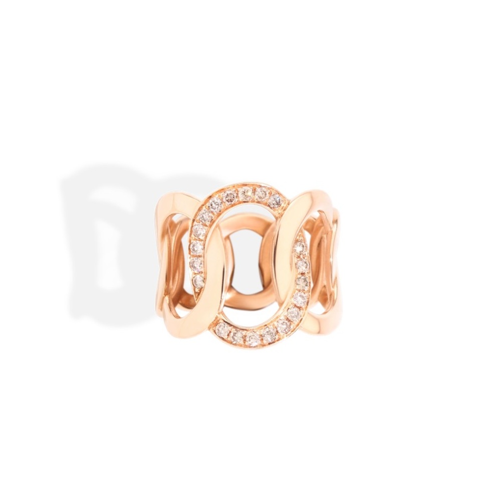 ❌ SOLD Pomellato Brera Rose gold Diamond Ring Size 54